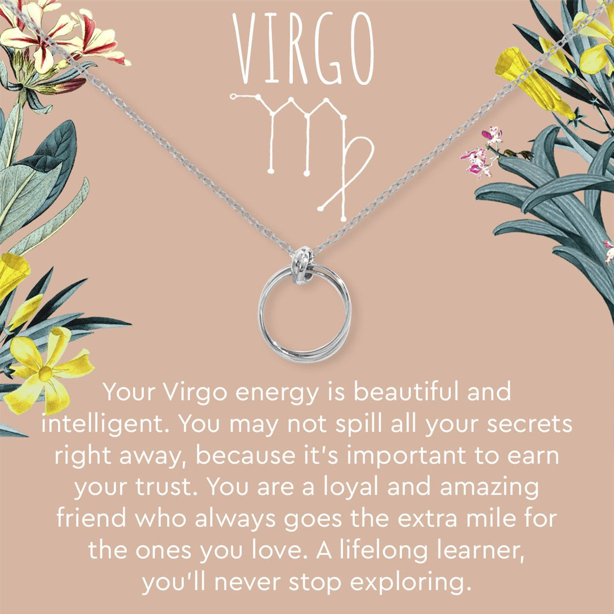 Virgo Zodiac Gift Necklace, Multiple Styles - Dear Ava