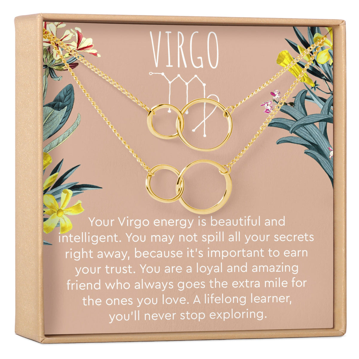 Virgo Zodiac Gift Necklace, Multiple Styles - Dear Ava