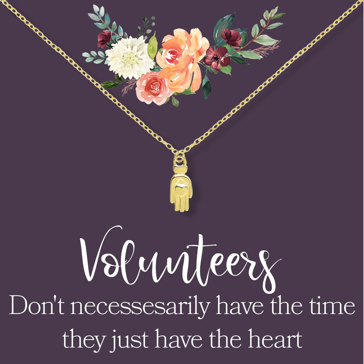 Volunteer Appreciation Necklace - Dear Ava