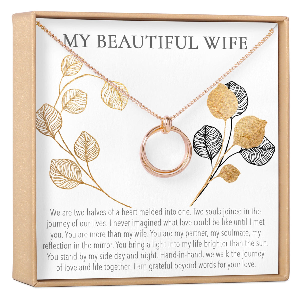 Wife Linked Circles Necklace - Dear Ava