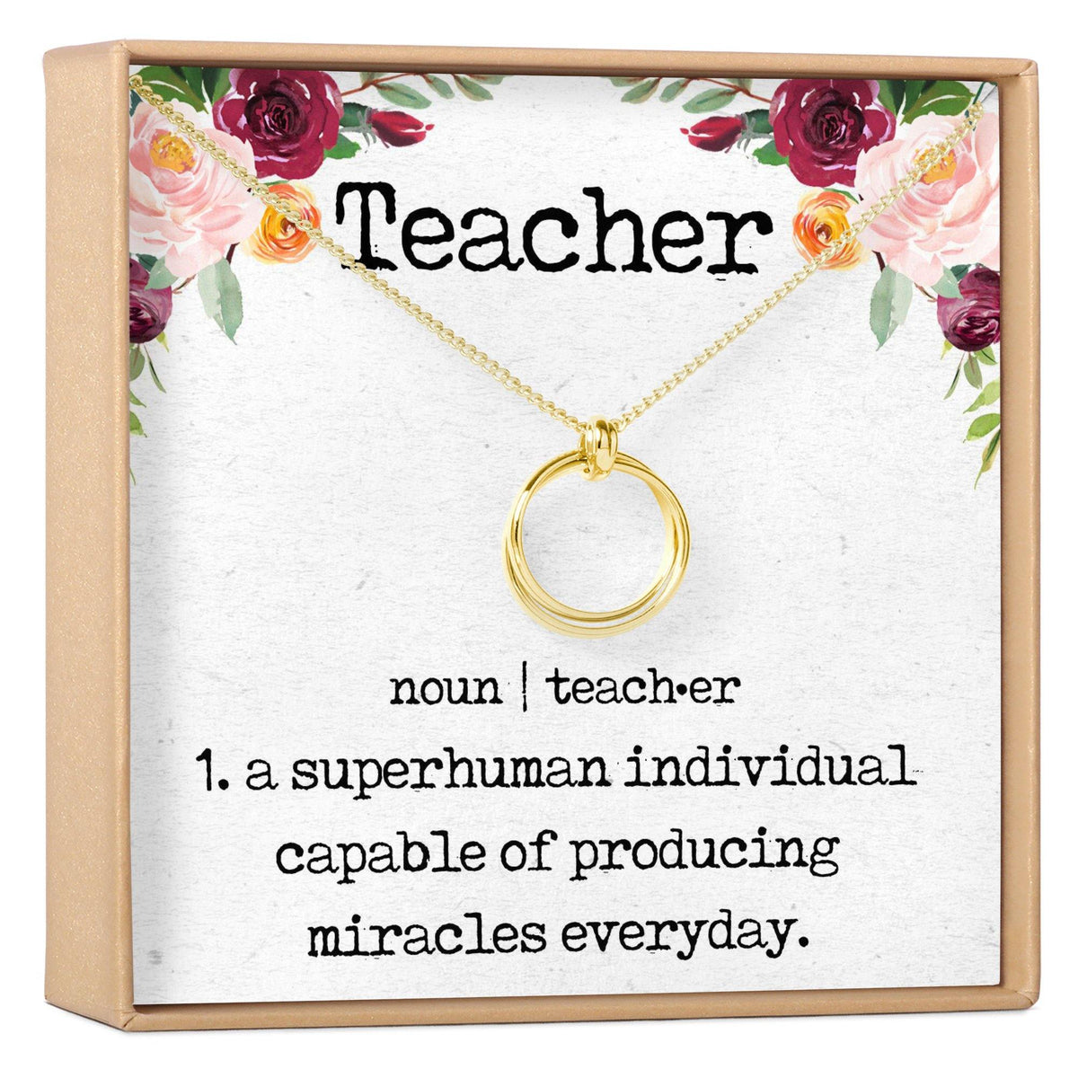 Teacher Necklace - Dear Ava, 