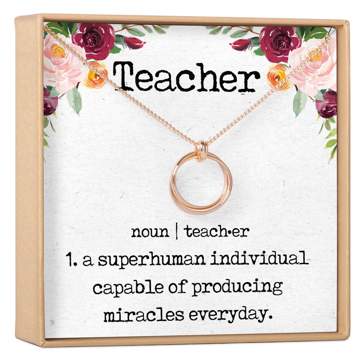Teacher Necklace - Dear Ava, 