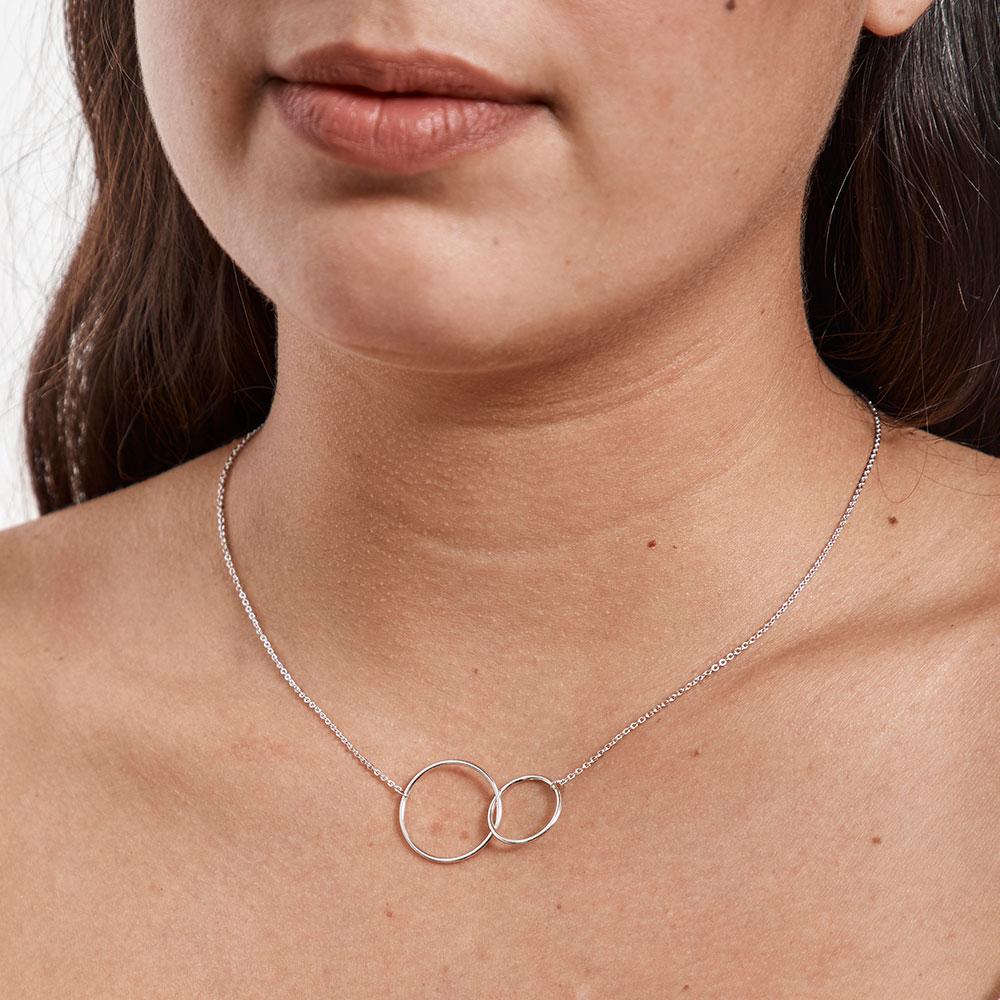 Daughter Interlocking Circles Necklace - Dear Ava, Jewelry / Necklaces / Pendants