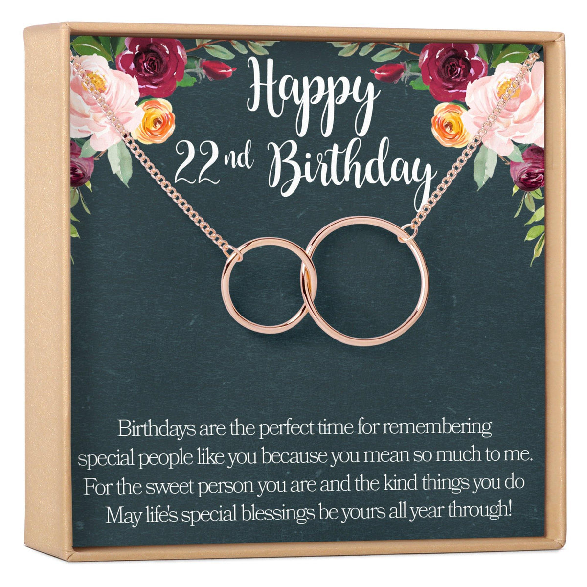 22nd Birthday Necklace - Dear Ava, Jewelry / Necklaces / Pendants