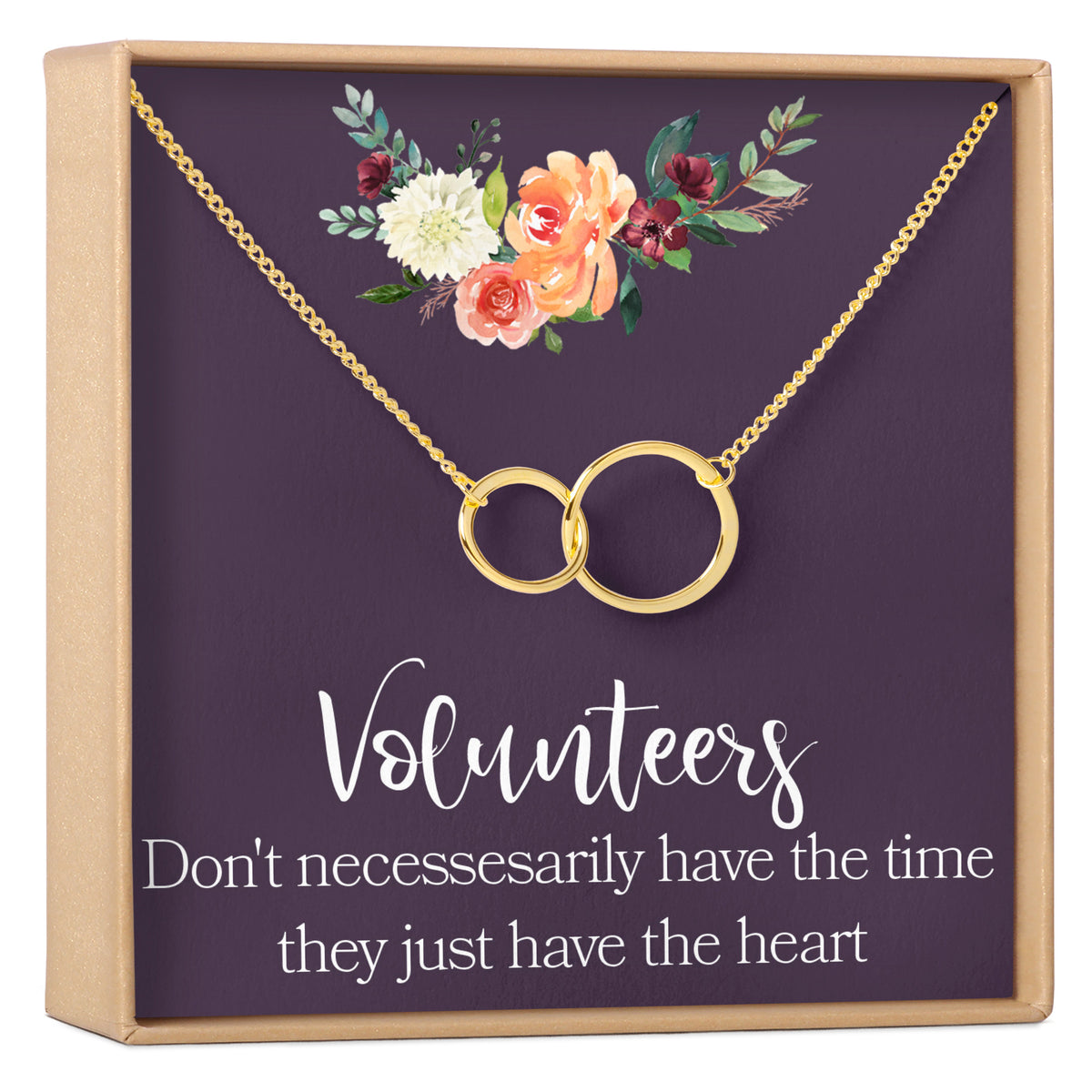 Volunteer Appreciation Necklace, Multiple Styles