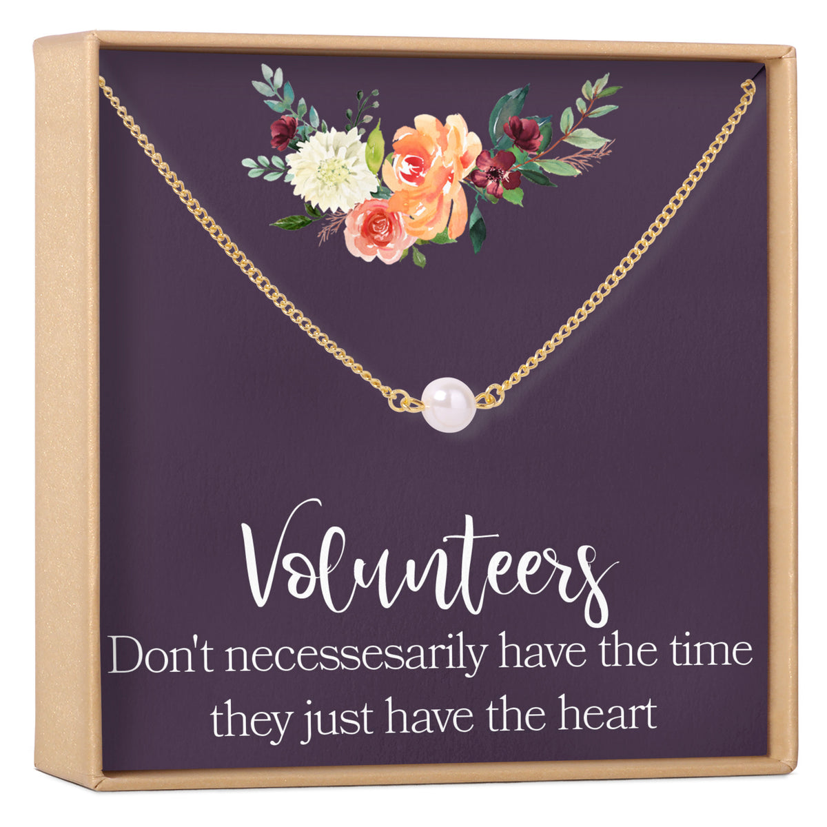 Volunteer Appreciation Necklace, Multiple Styles