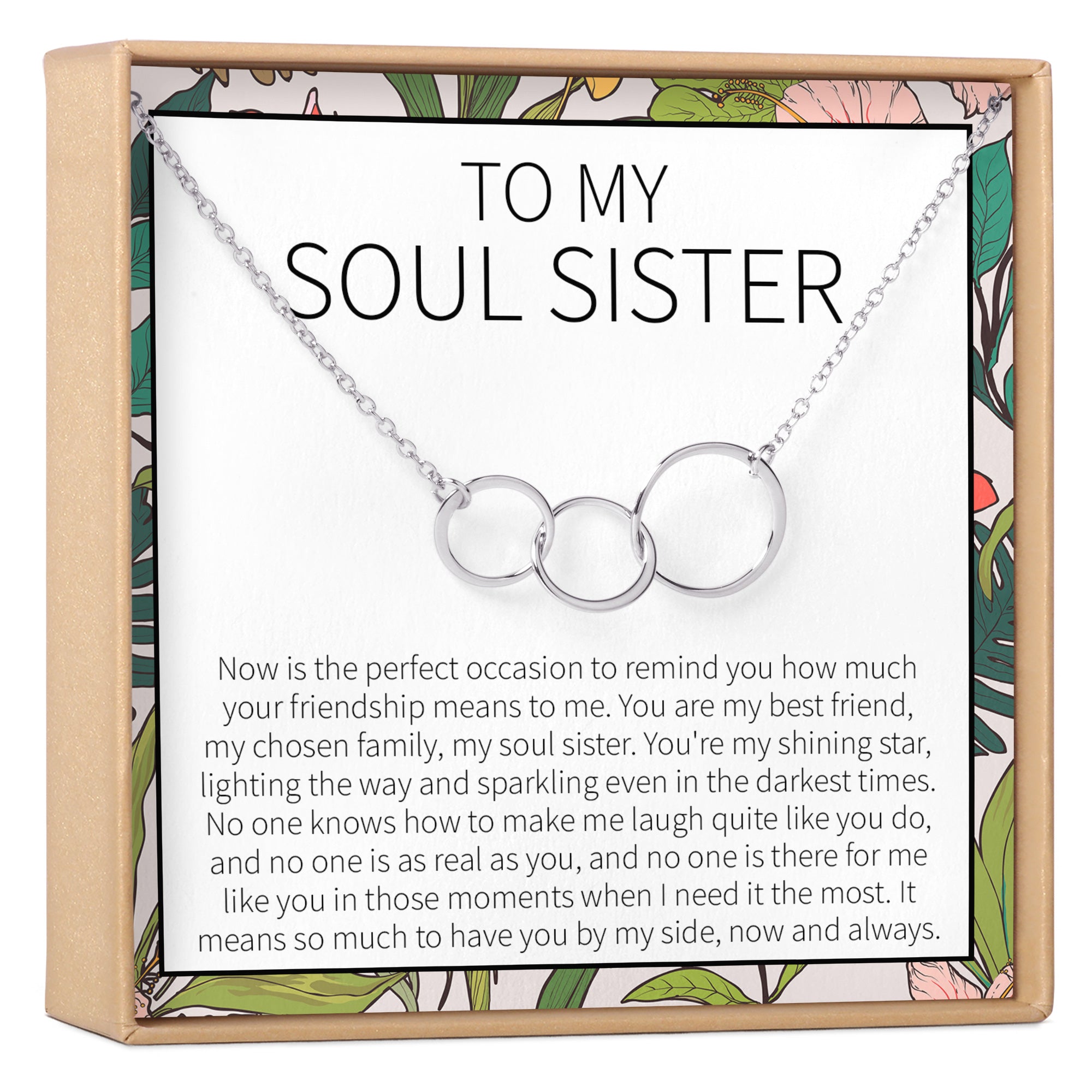 Soul Sisters Necklace: BFF Necklace, Best Friend Gift Jewelry, Long ...