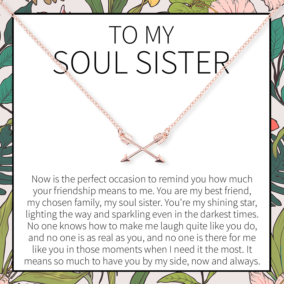 Soul Sisters Double Intersecting Arrows Necklace