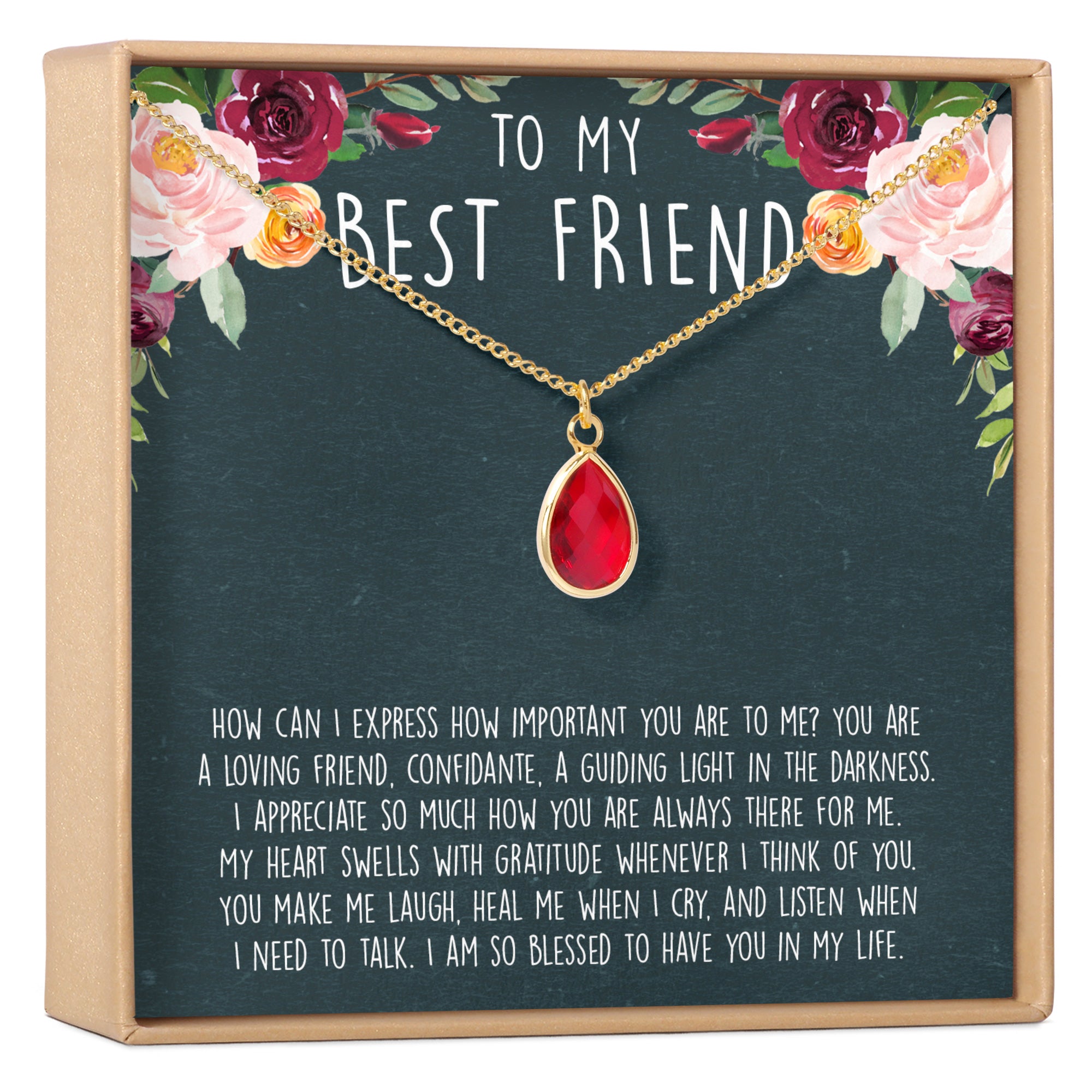 Best Friend Necklace: BFF Necklace, Best Friend Gift Jewelry, Long