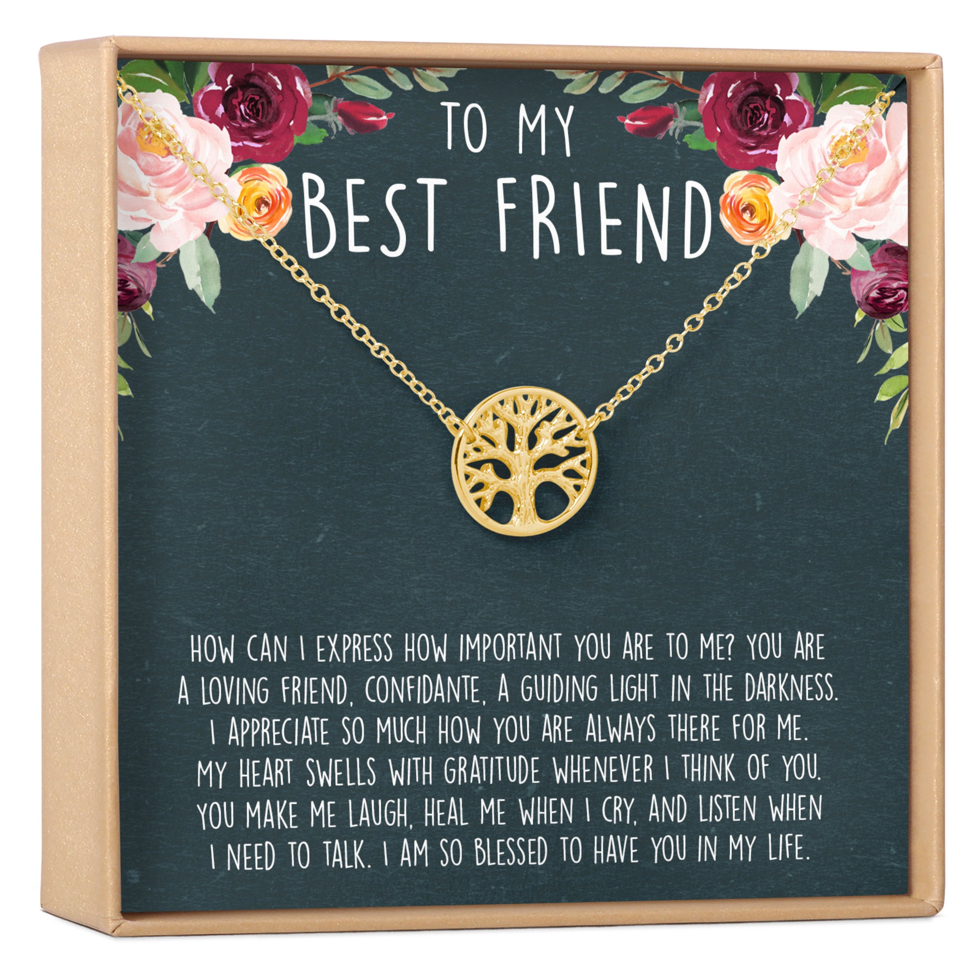 Best Friend Necklace: BFF Necklace, Best Friend Gift Jewelry, Long  Distance, Quotes, Friends Forever, 2 Interlocking Circles - Dear Ava