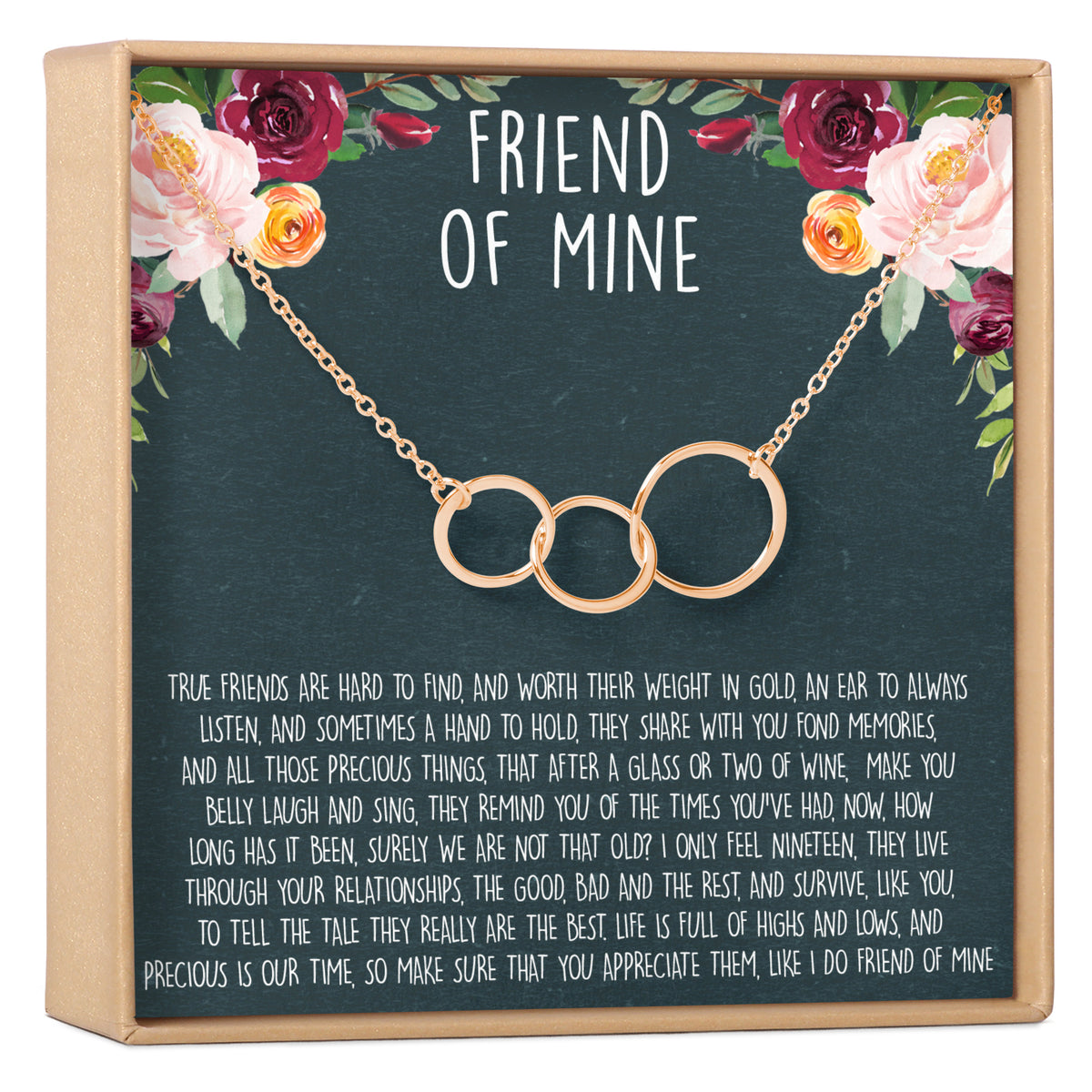 Best Friends Triple Circles Necklace