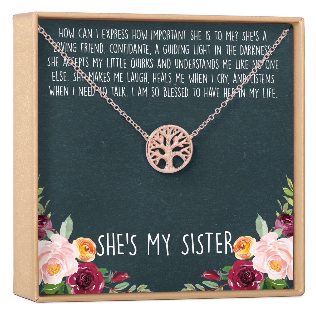 To My Sister Family Tree Necklace, Jewellery, Silver Necklace, Dazzling  Beauty Necklace UK - Etsy Denmark