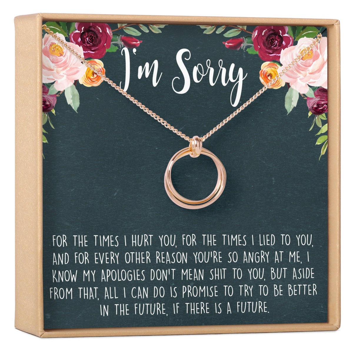 Apology Necklace - Dear Ava, Jewelry / Necklaces / Pendants