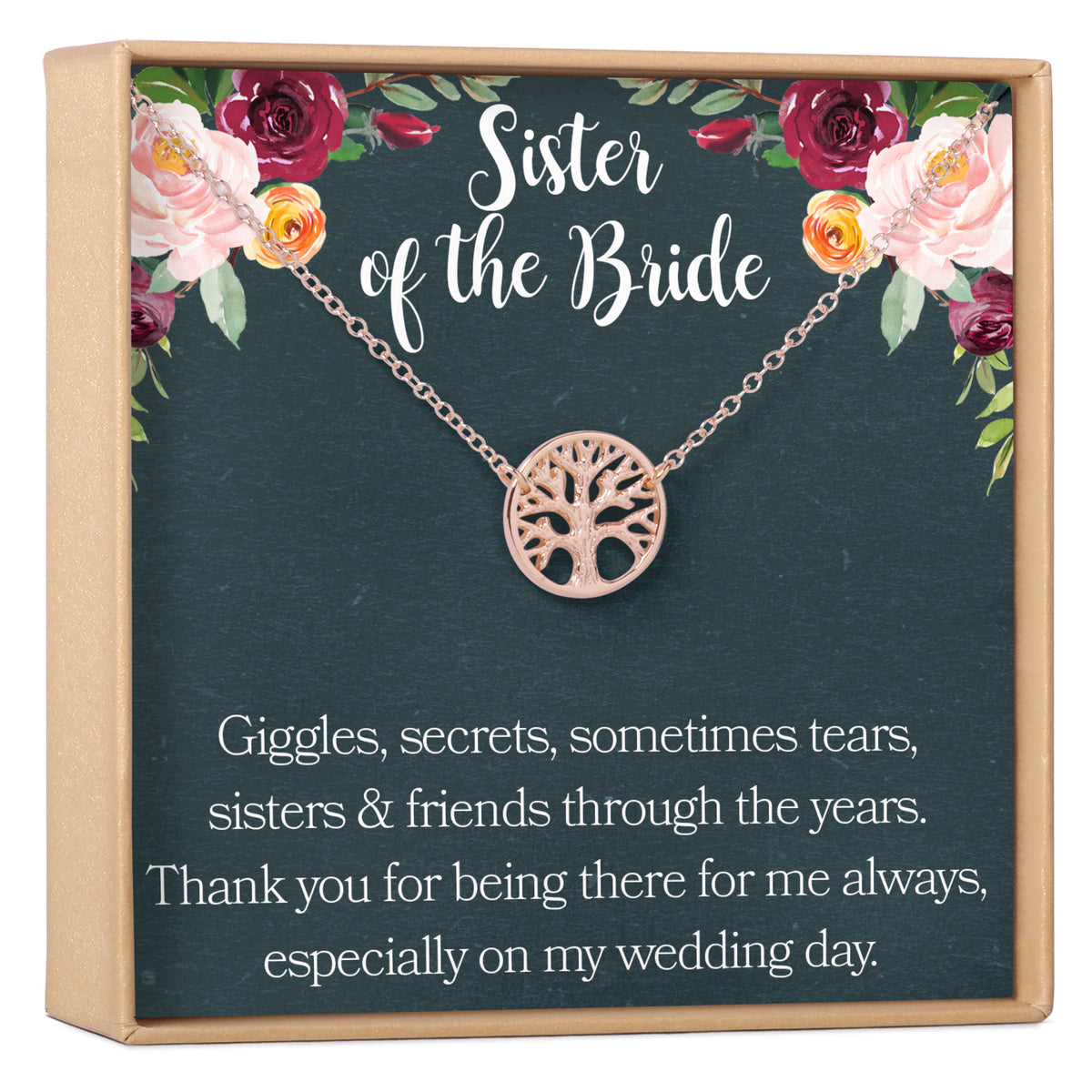 Sister of the Bride Necklace Multiple Styles