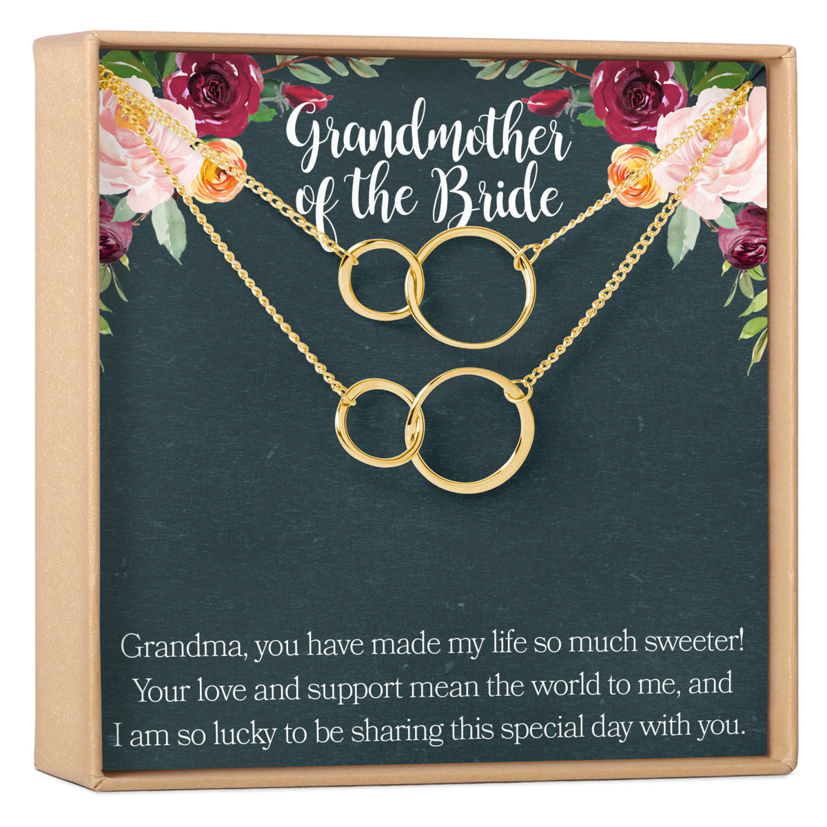 Grandmother of the Bride Necklace, Multiple Styles