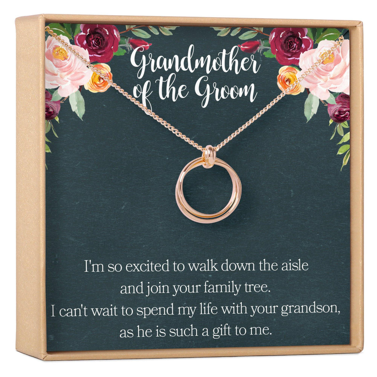 Grandmother of the Groom Necklace - Dear Ava, Jewelry / Necklaces / Pendants
