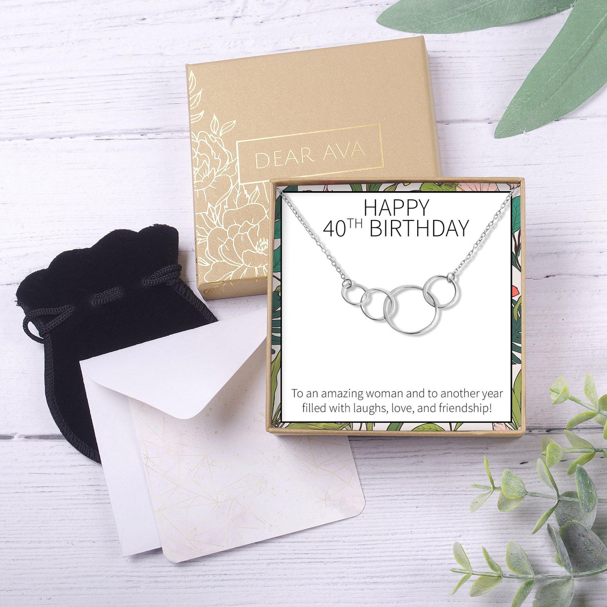 Amazon.com: 40th Birthday Gifts for Women | Gold Birthstone Necklace | 40th  Birthday Necklace : Handmade Products