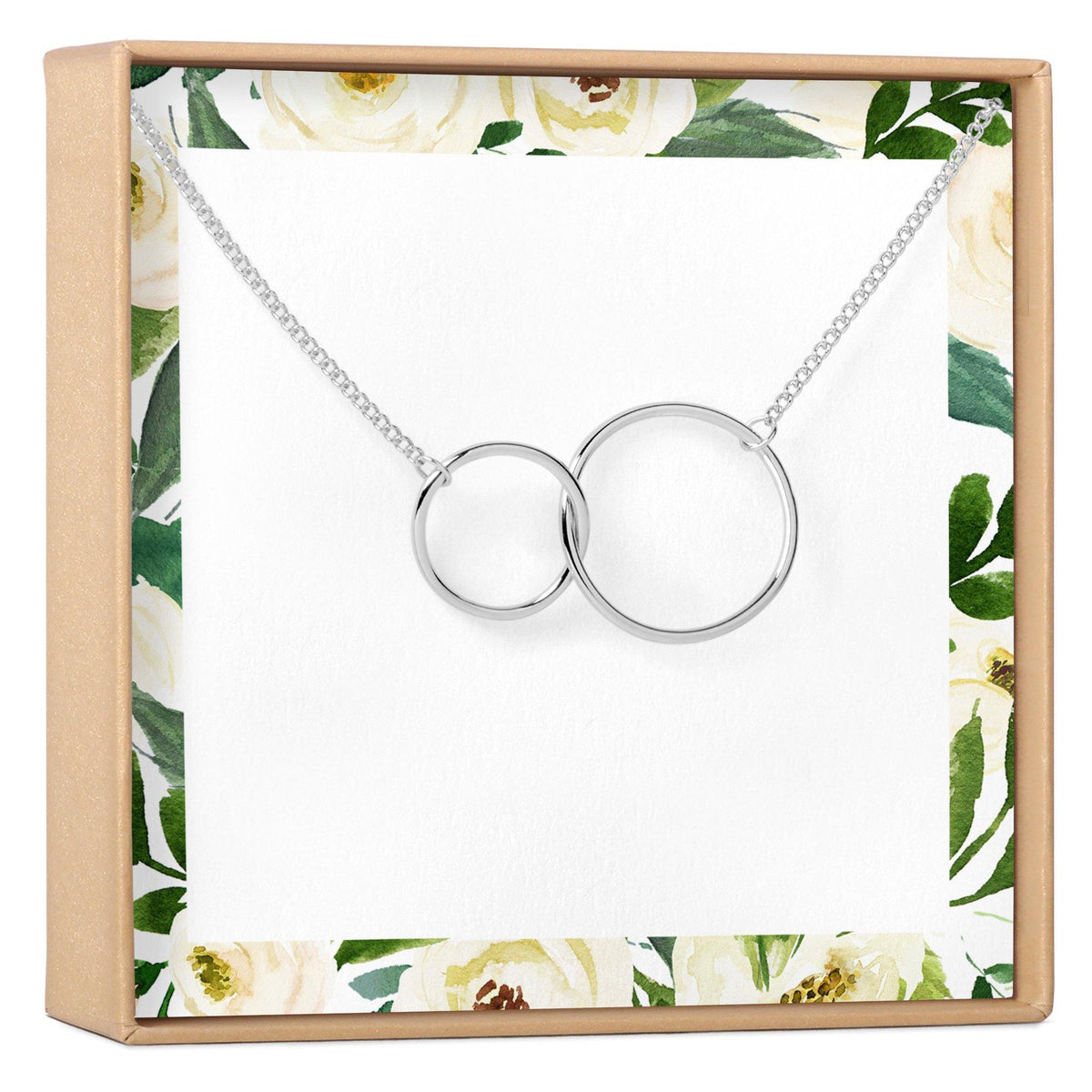 Two Interlocking Circles Necklace - Dear Ava, Jewelry / Necklaces / Pendants