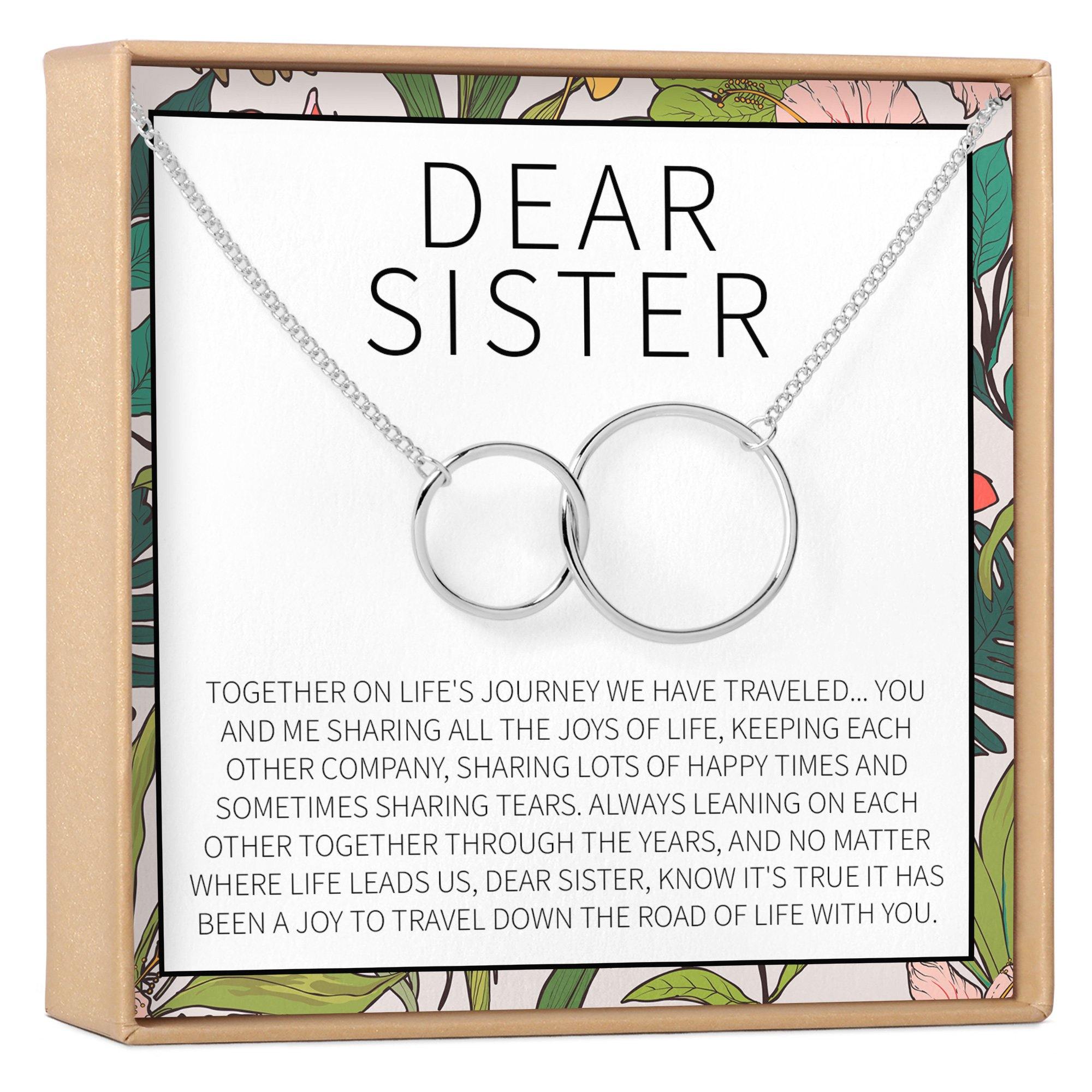 Sisters Necklace: Sister Gift, Gift for Sister, Sister Birthday