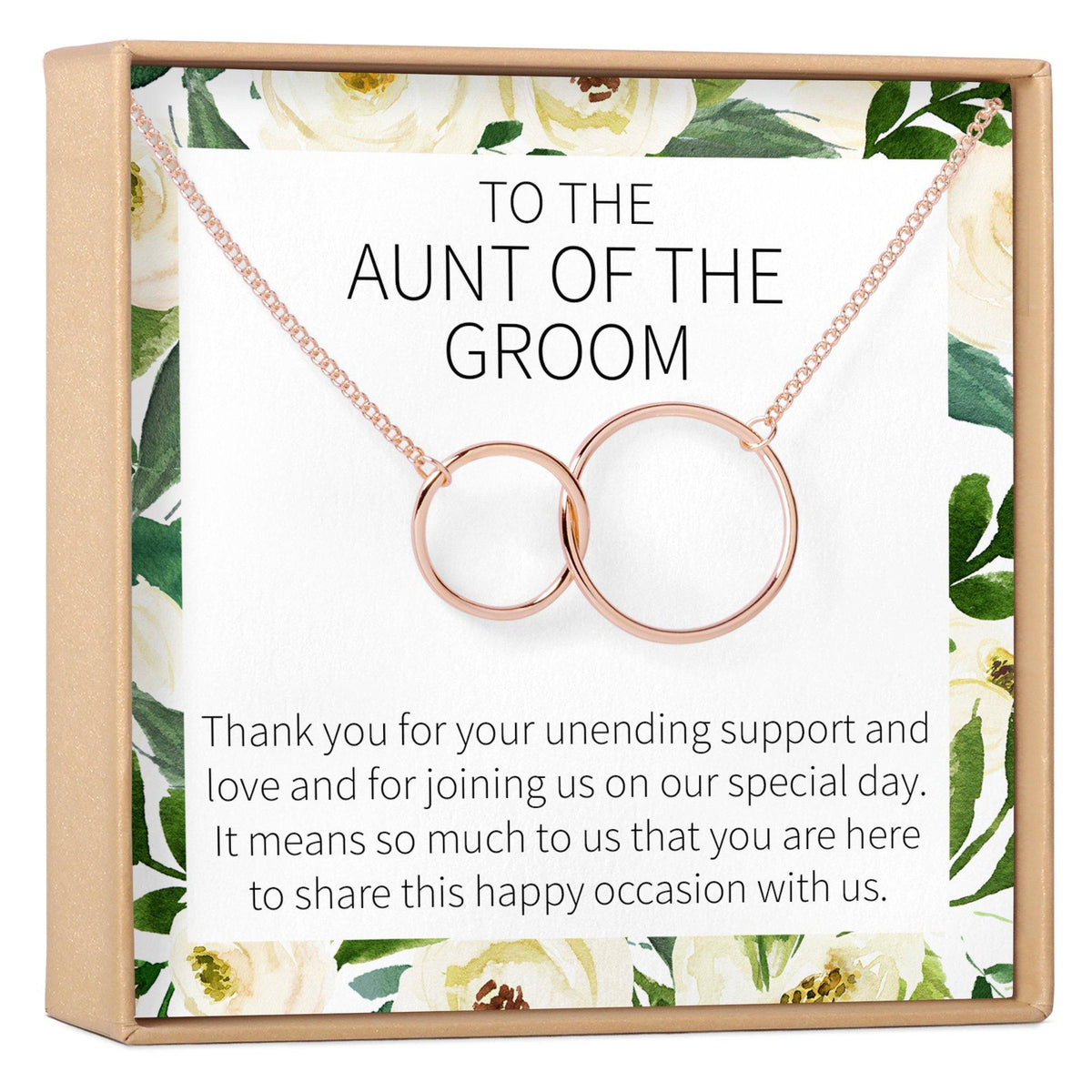 Aunt of the Groom Necklace - Dear Ava, Jewelry / Necklaces / Pendants