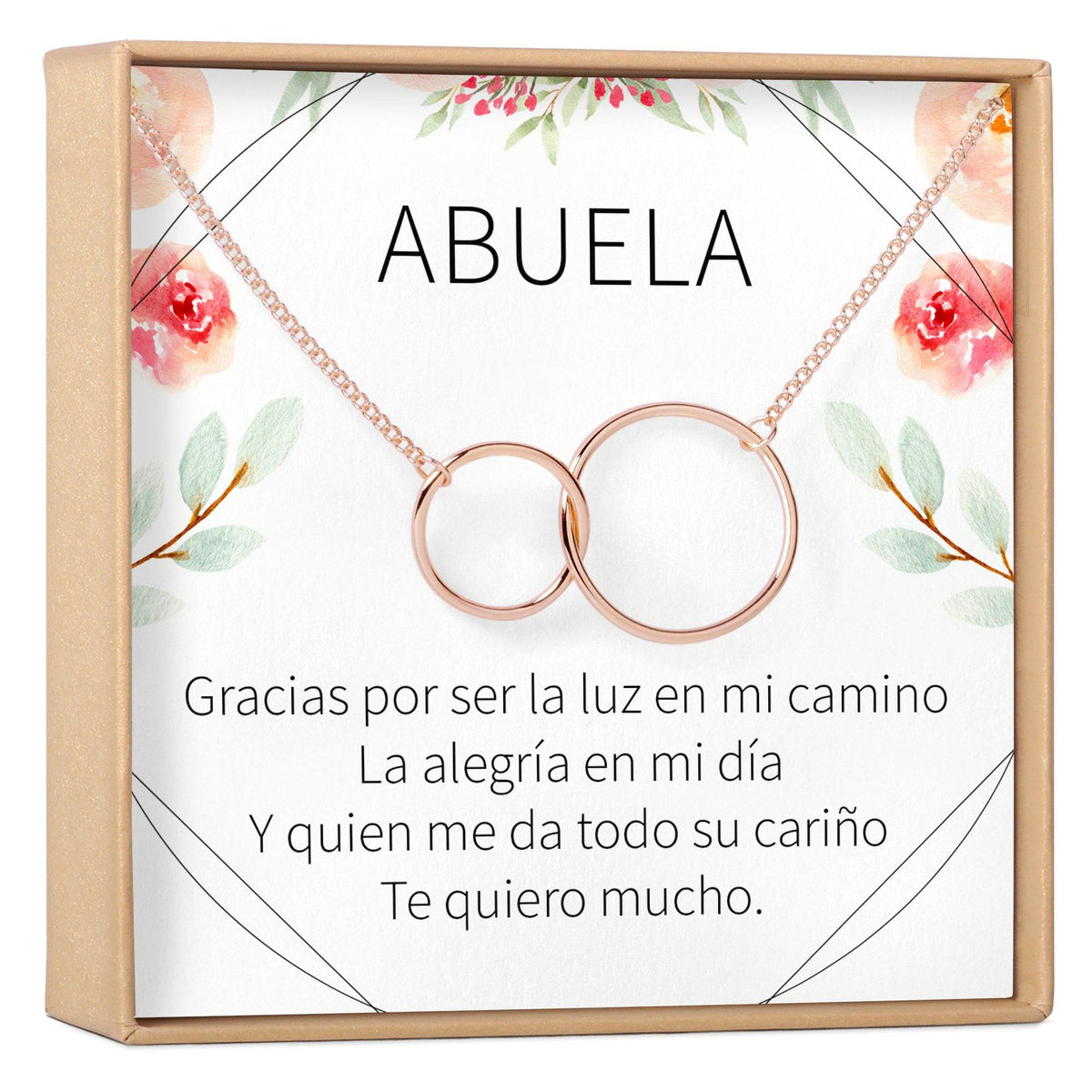 Abuela Gift Necklace - Regalo Para Abuela, Jewelry for Birthday, Mother's  Day, Christmas 2 Interlocking Circles - Dear Ava