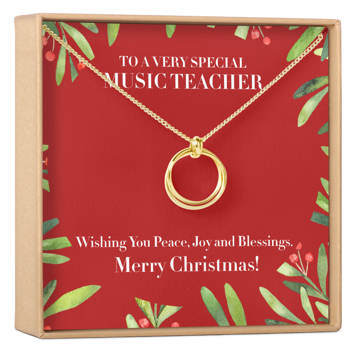Christmas Gift for Music Teacher Necklace, Multiple Styles