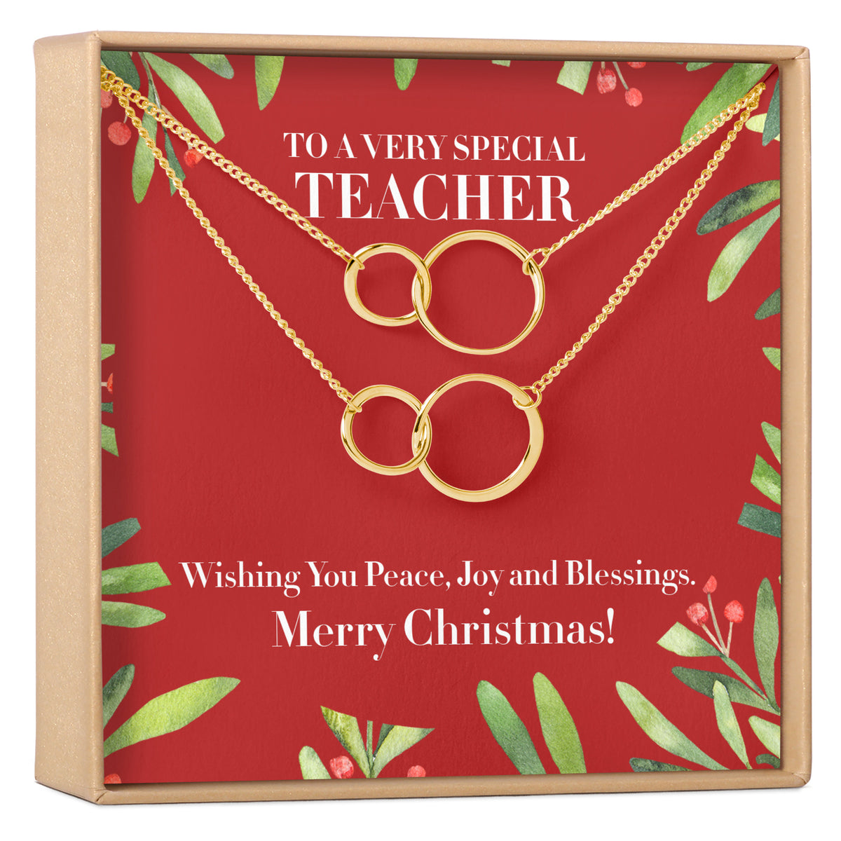 Christmas Gift for Teacher Necklace, Multiple Styles