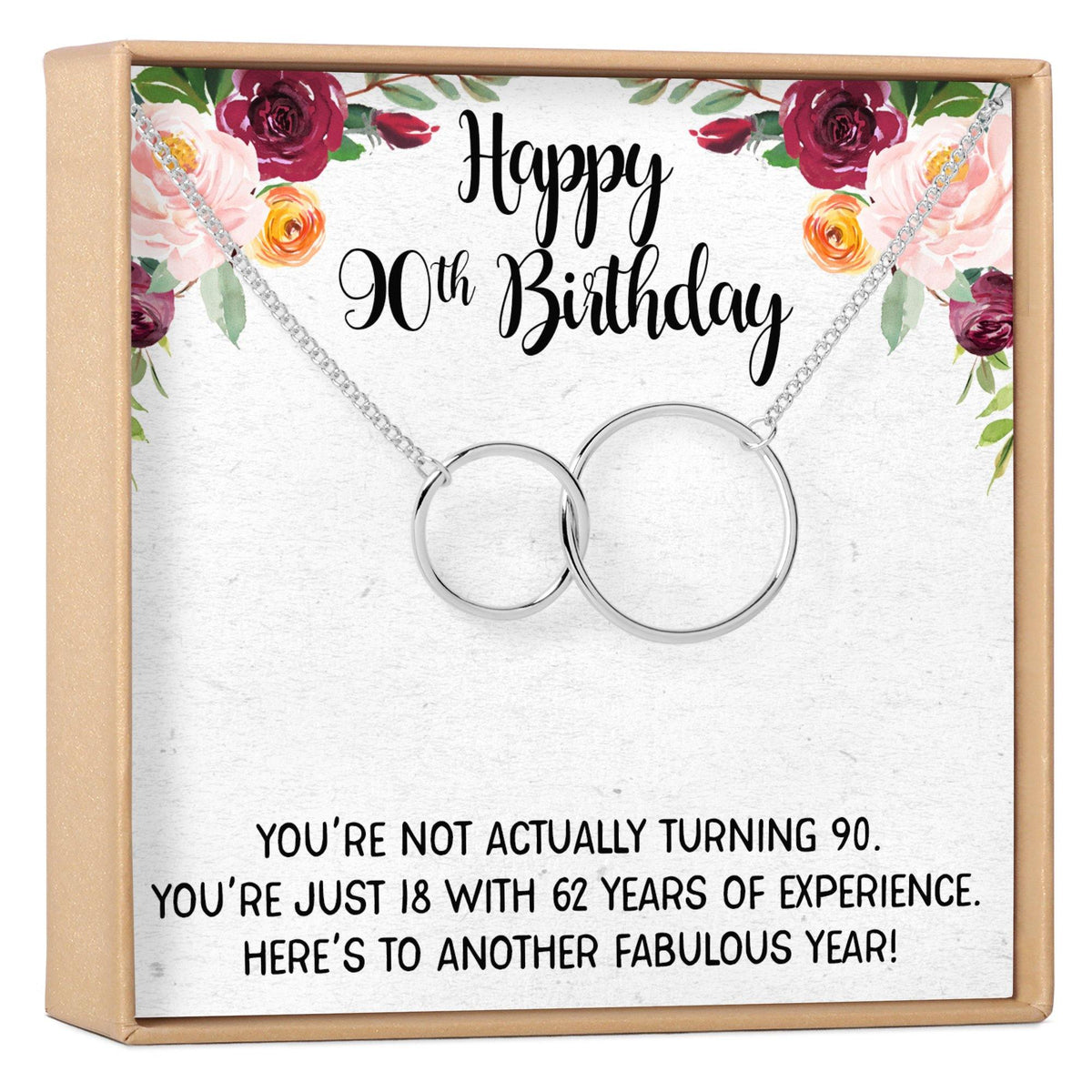 90th Birthday Gift Necklace - Dear Ava