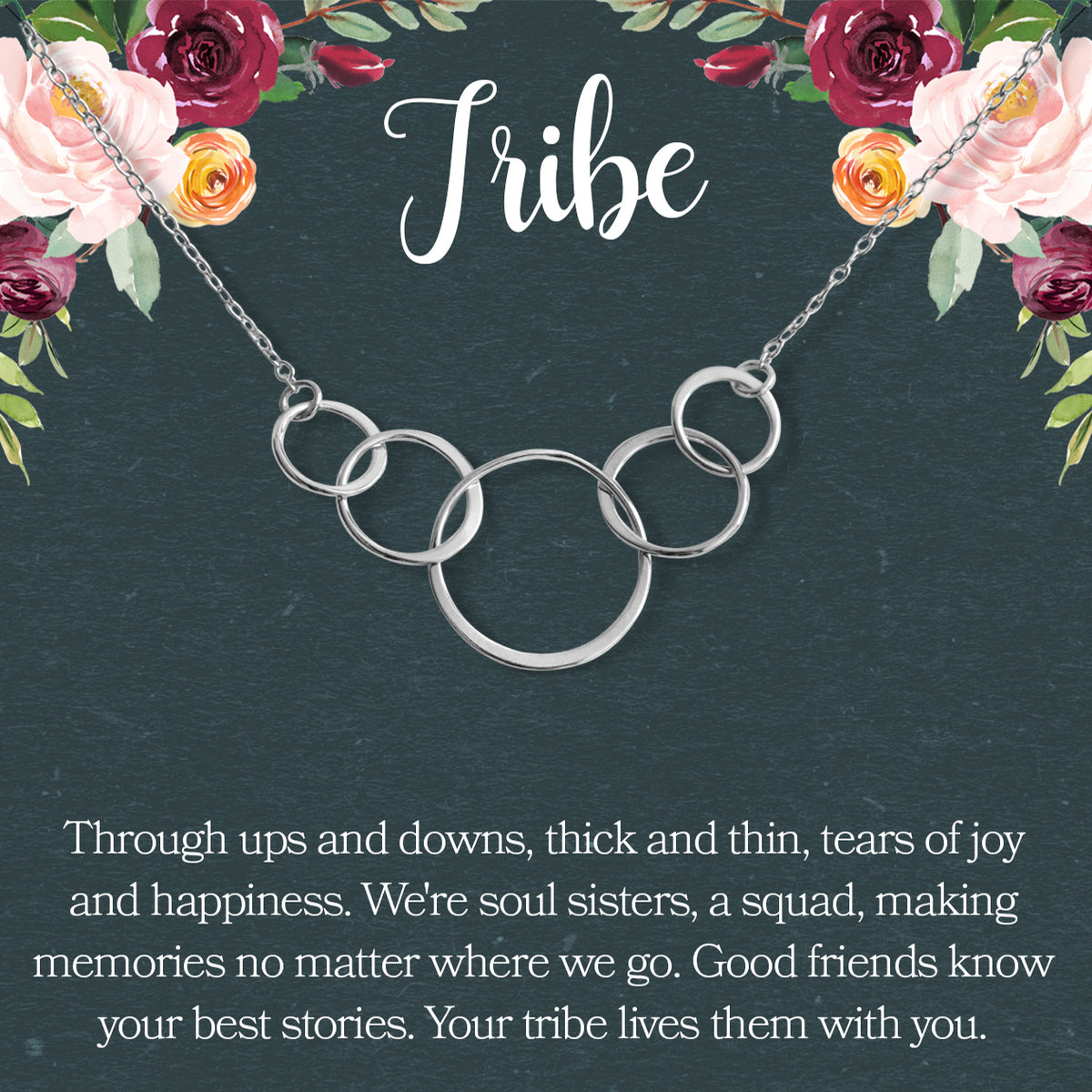 Tribe Five Circles Necklace