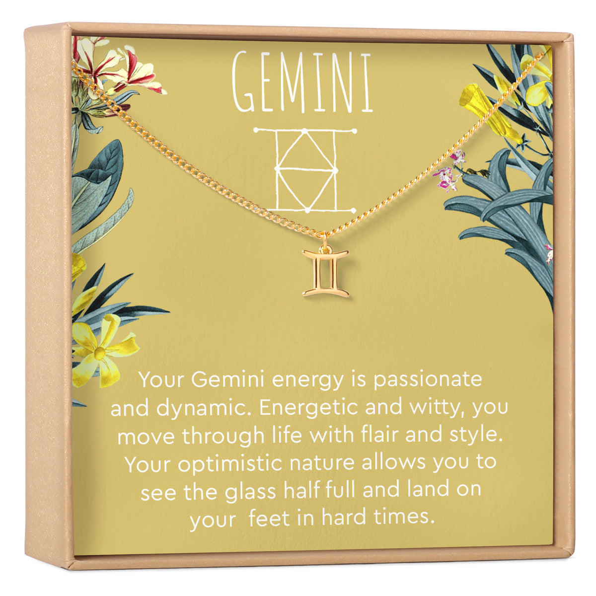 Gemini Zodiac Gift Necklace