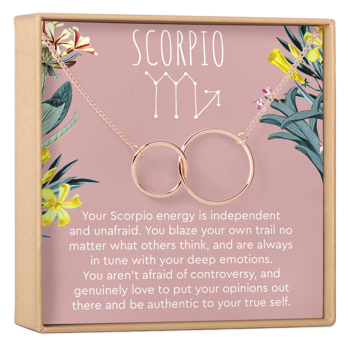 Scorpio Zodiac Gift Necklace