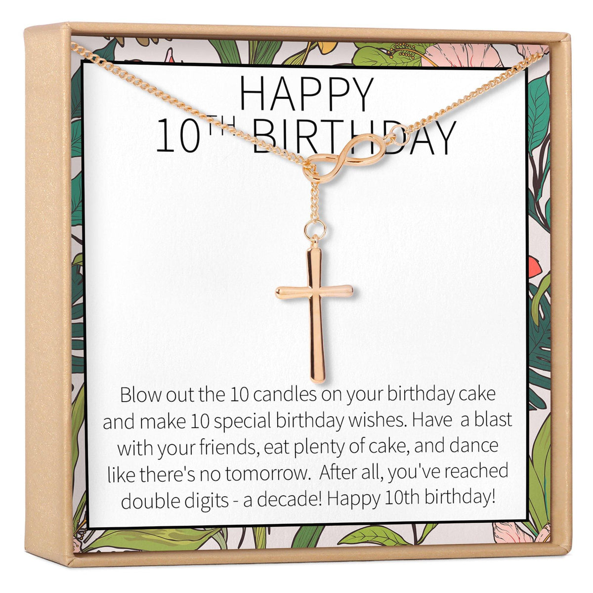 10th Birthday Gift Necklace, Multiple Styles - Dear Ava