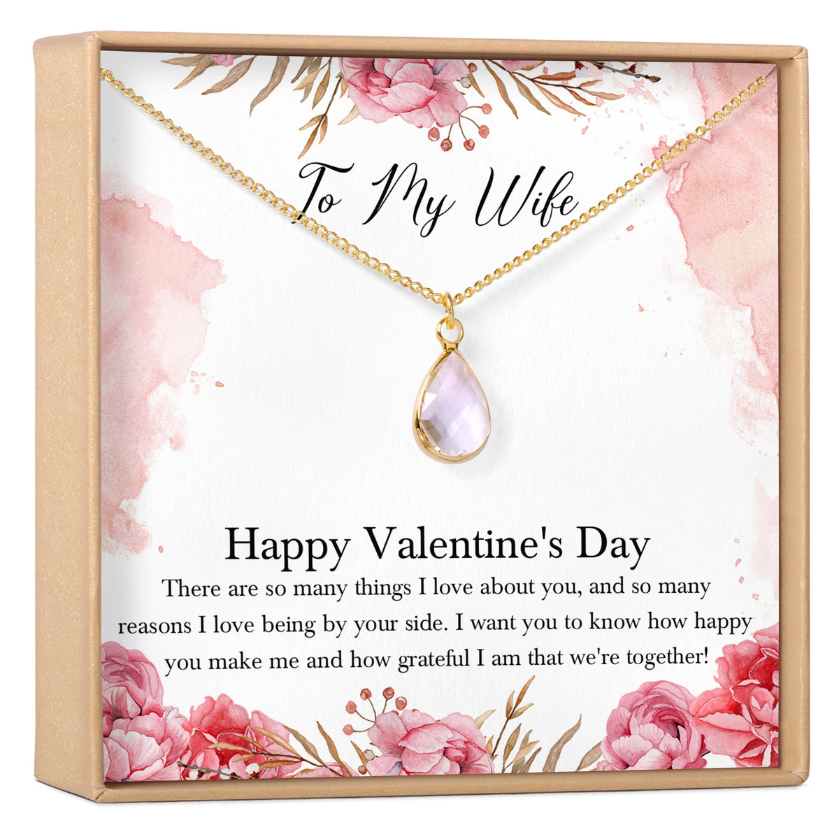Valentine&#39;s Day Gift for Wife Necklace