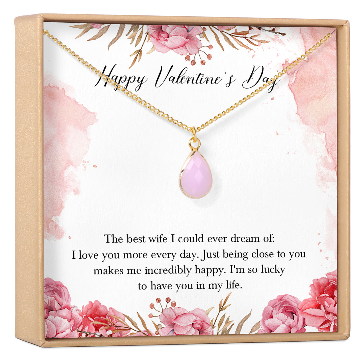 Valentine&#39;s Day Gift for Wife Necklace
