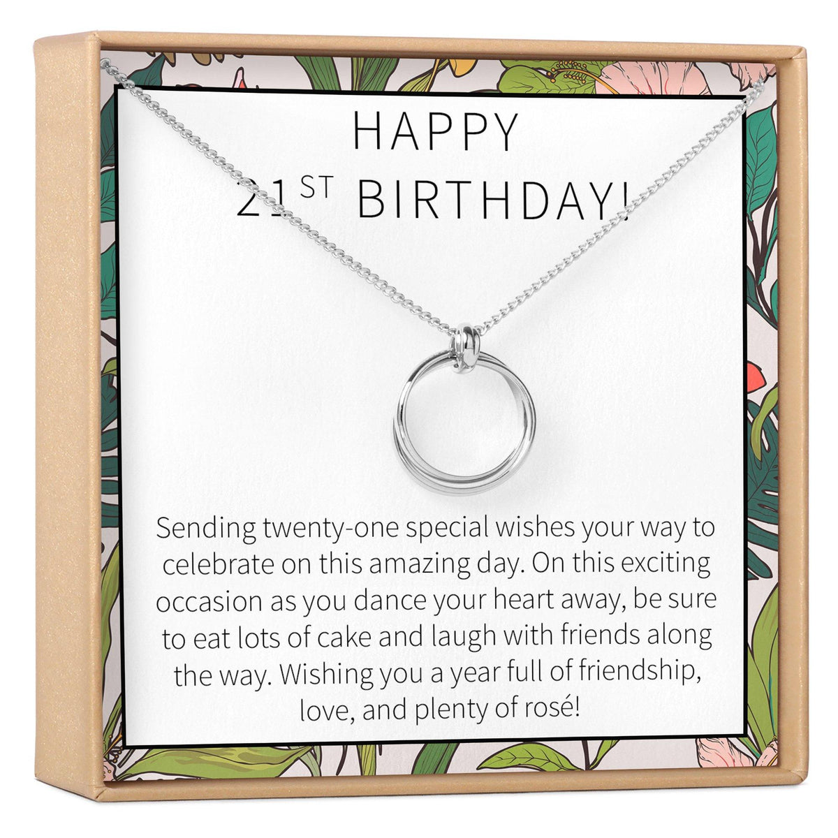 21st Birthday Necklace - Dear Ava