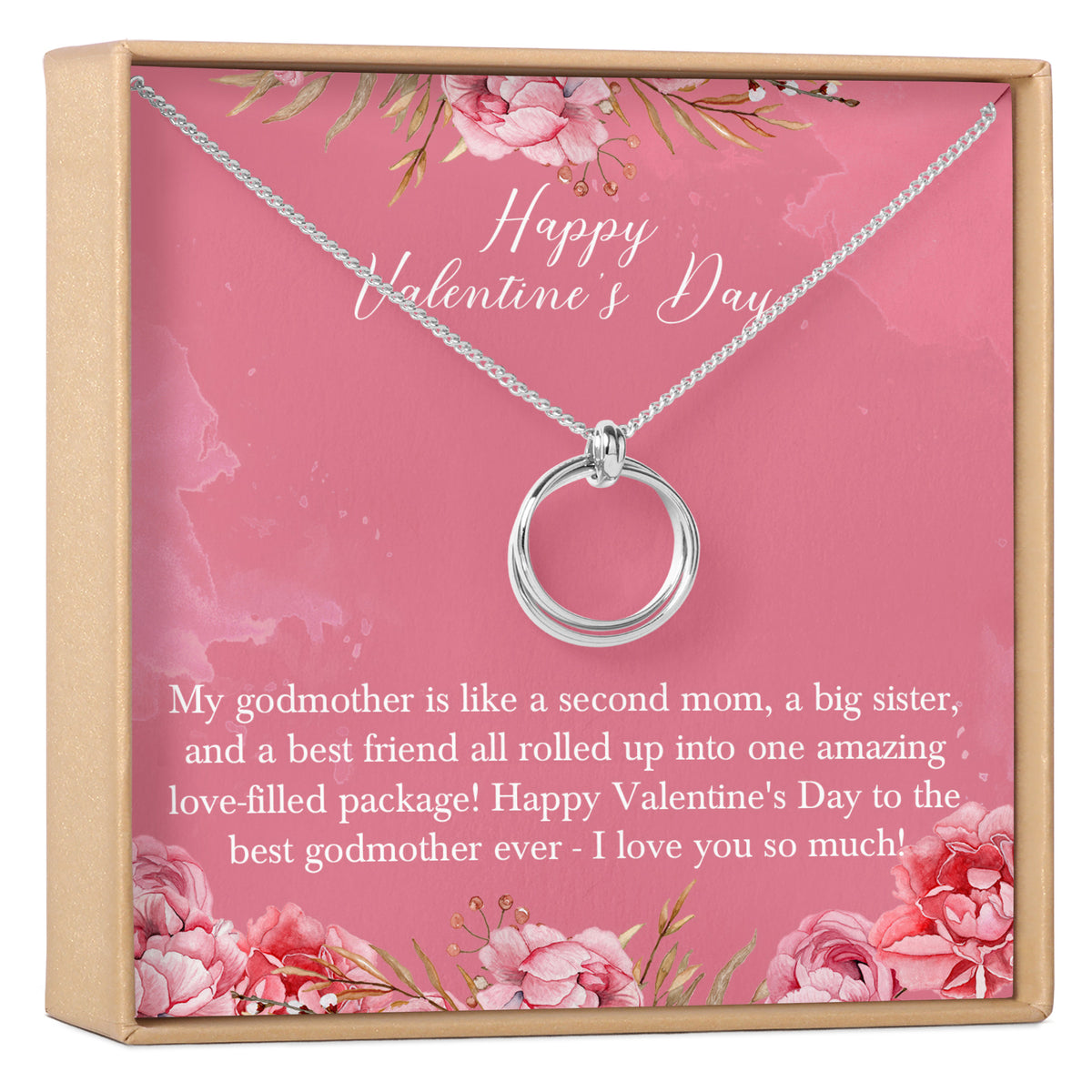 Valentine&#39;s Day Gift for Godmother Necklace