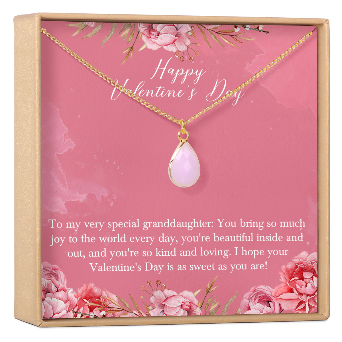 Valentine&#39;s Day Gift for Granddaughter Necklace
