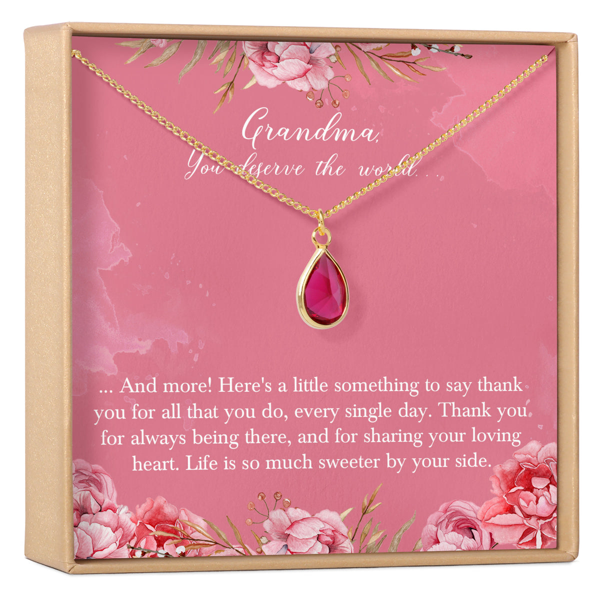 Grandma Gemstone Necklace