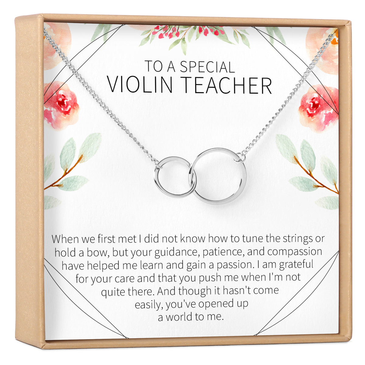 Violin Teacher Necklace