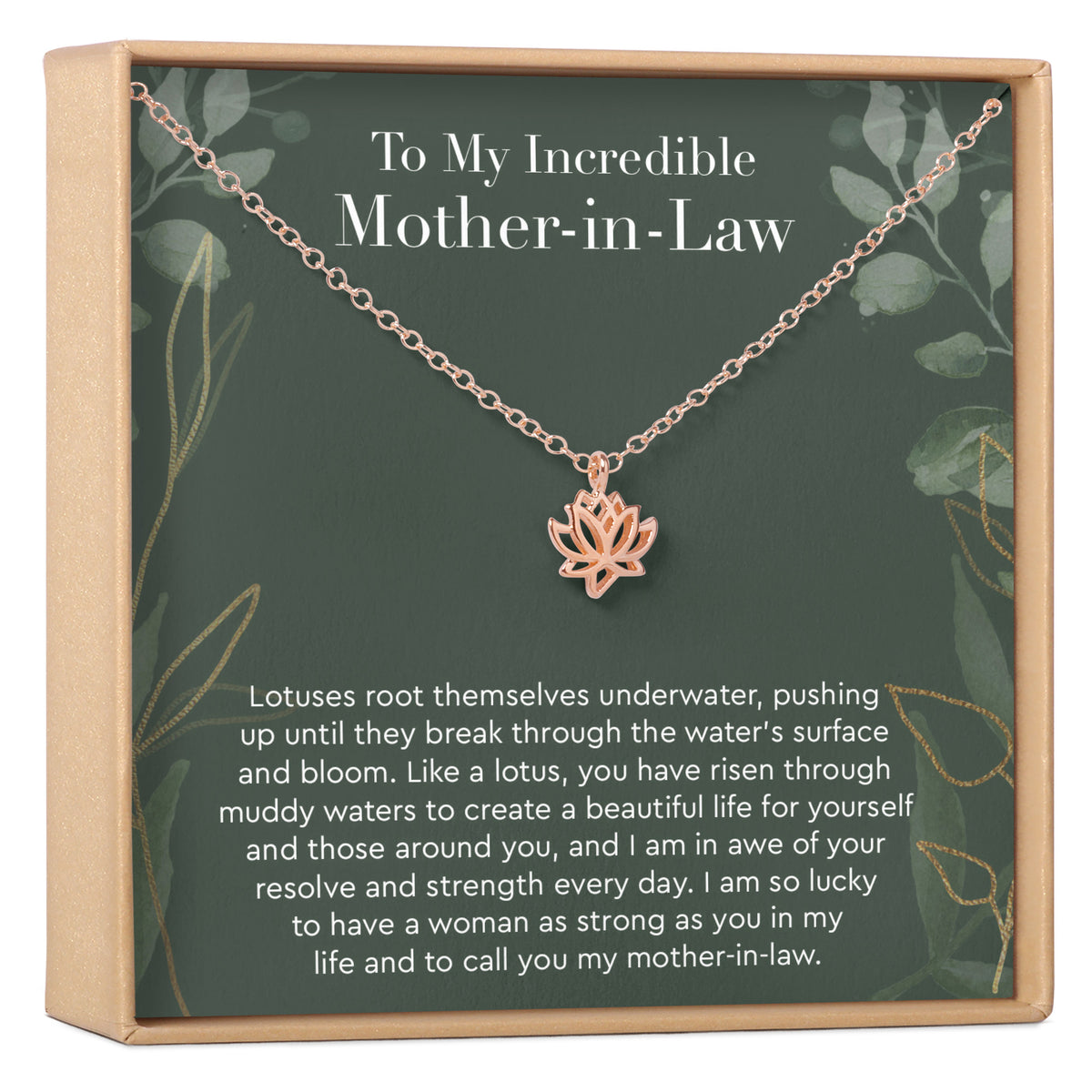Mother-in-Law Lotus Necklace