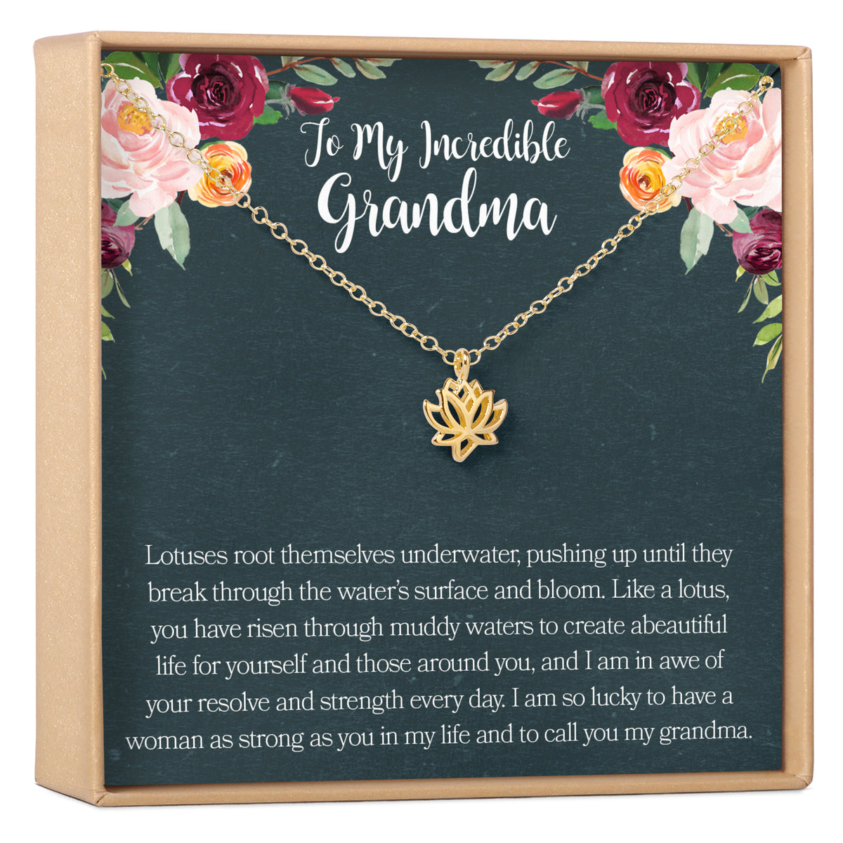 Grandma Lotus Necklace