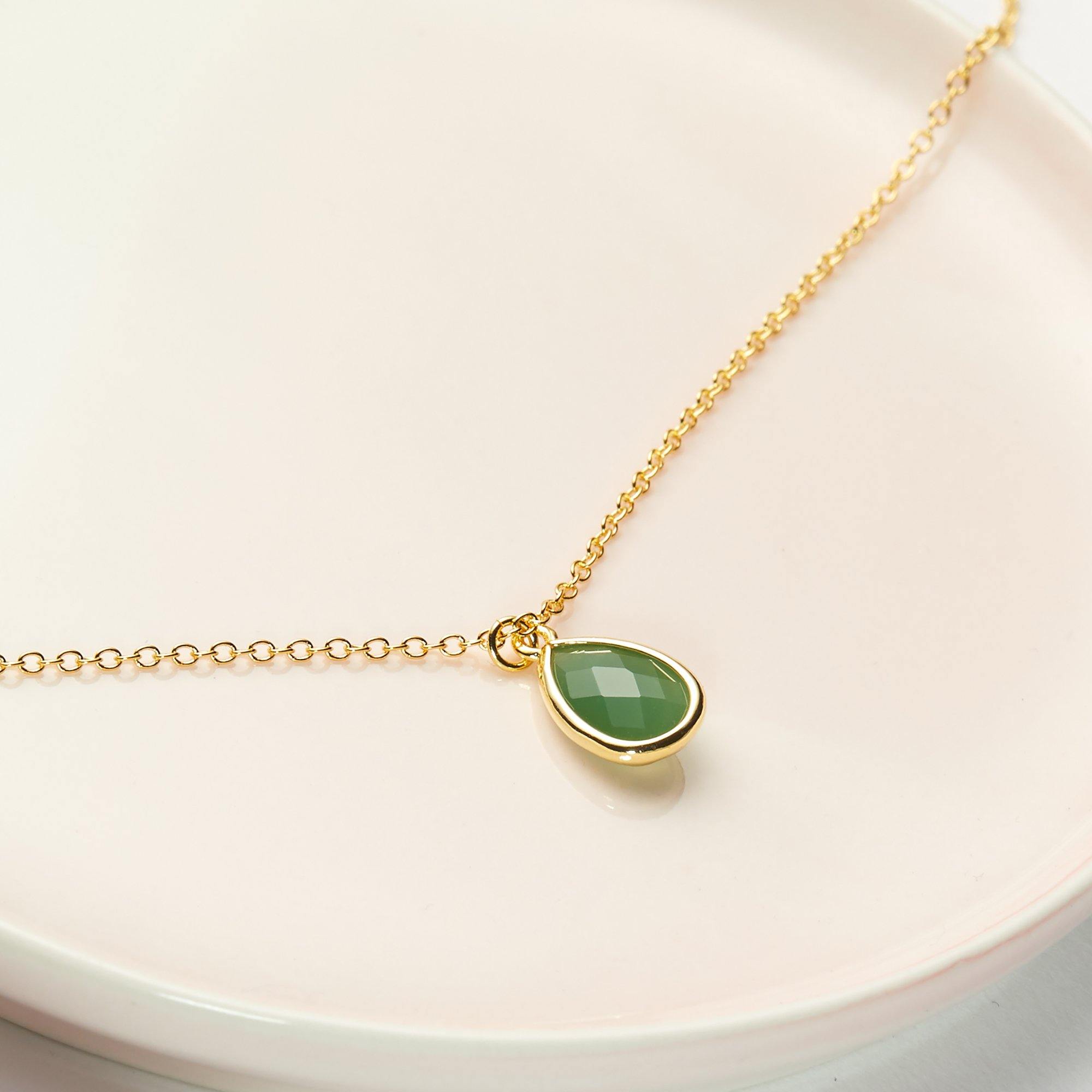 Mini Emerald Heart Necklace – The Healing Pear