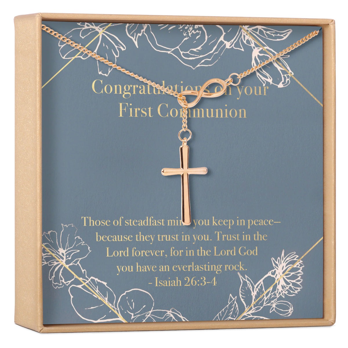 First Communion Cross Necklace