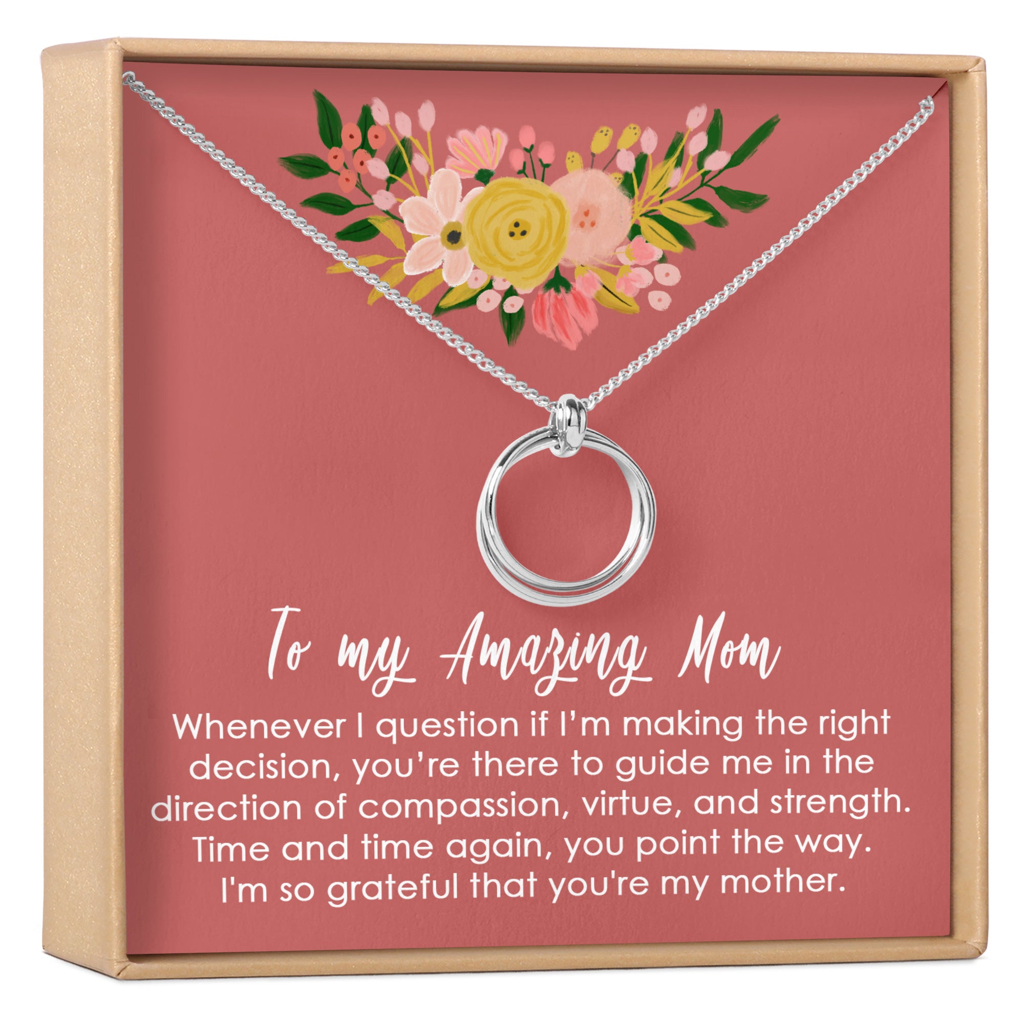 Heart Necklace - To My Mother-In-Law - Thank You For Your Warm Smiles -  Wrapsify