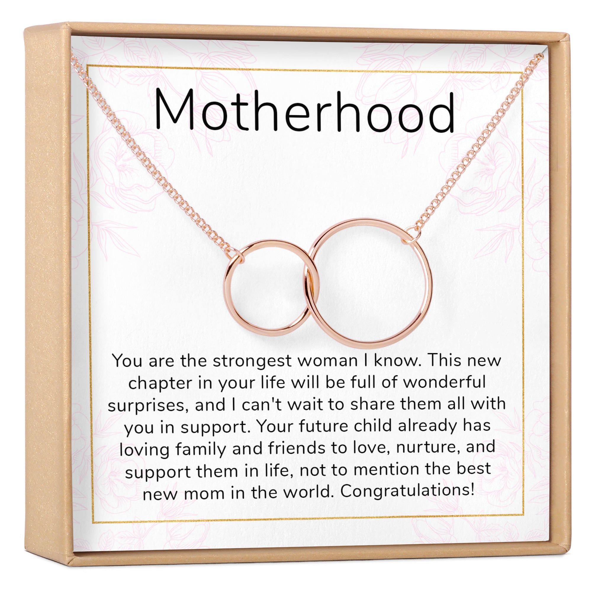 Shonyin Mom To Be Gift, New Mom Gift Necklace-First Time Mom Gifts for  Expecting Mother, Interlocking Infinity 2 Circles Necklace for Pregnant  Women, Mommy to Be Jewelry for Wife/Friend/Daughter/Colleague