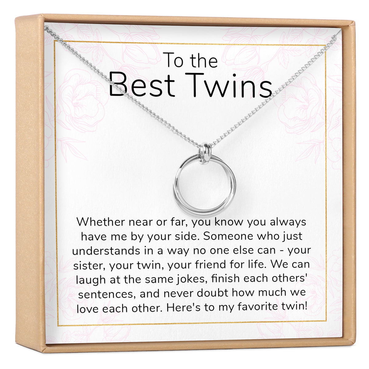 Twin Sister Gift Necklace