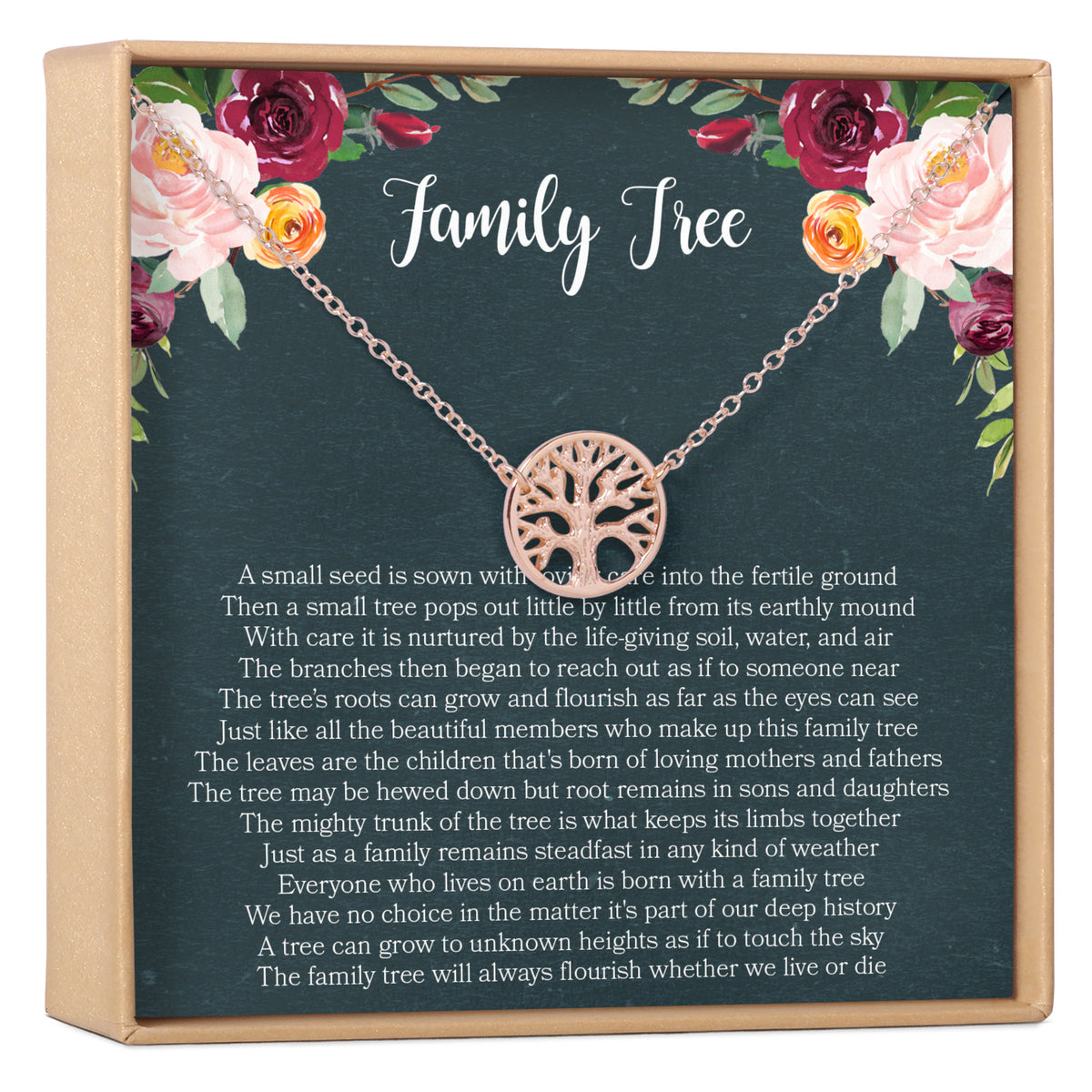 Family Tree Necklace Gift
