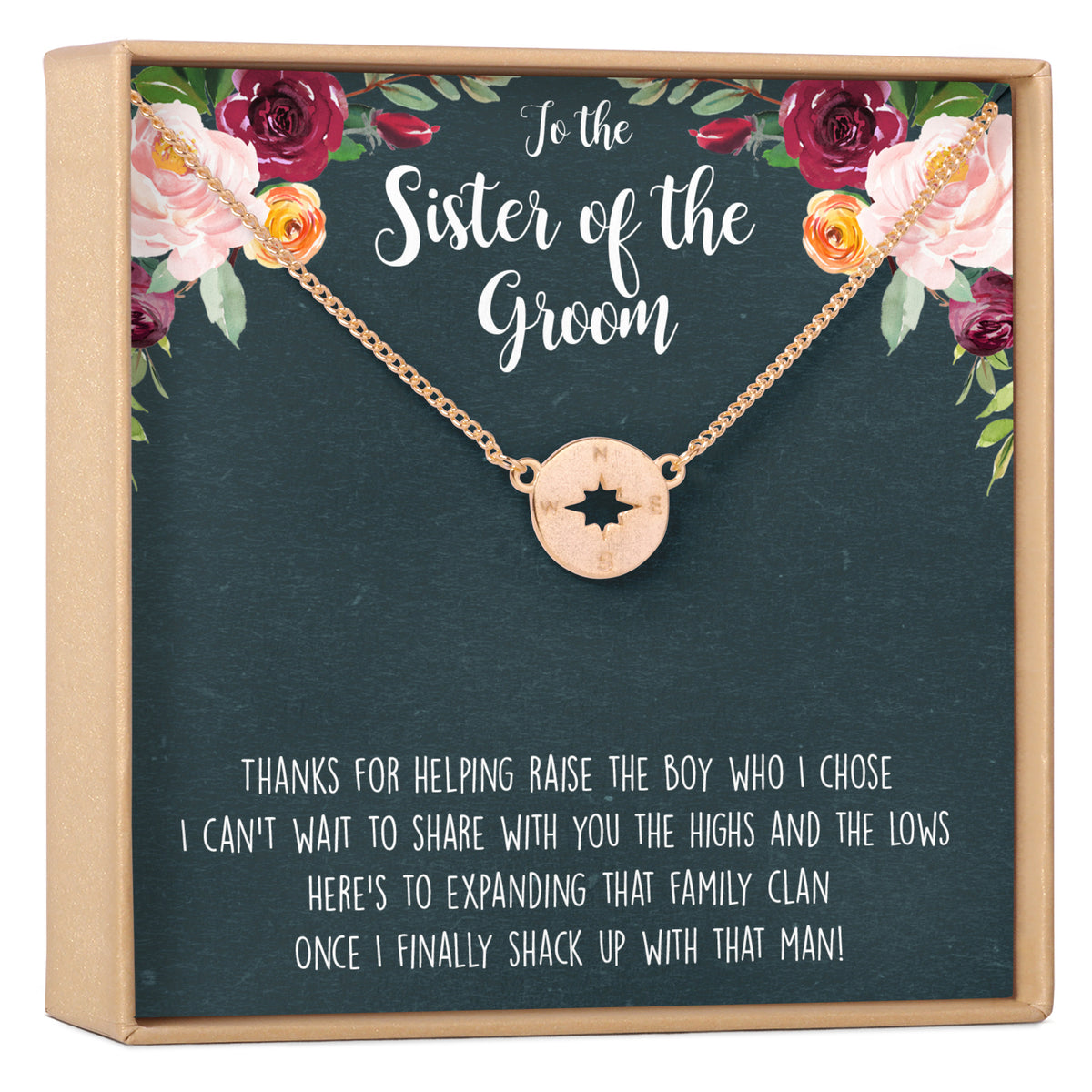 Sister of the Groom Necklace