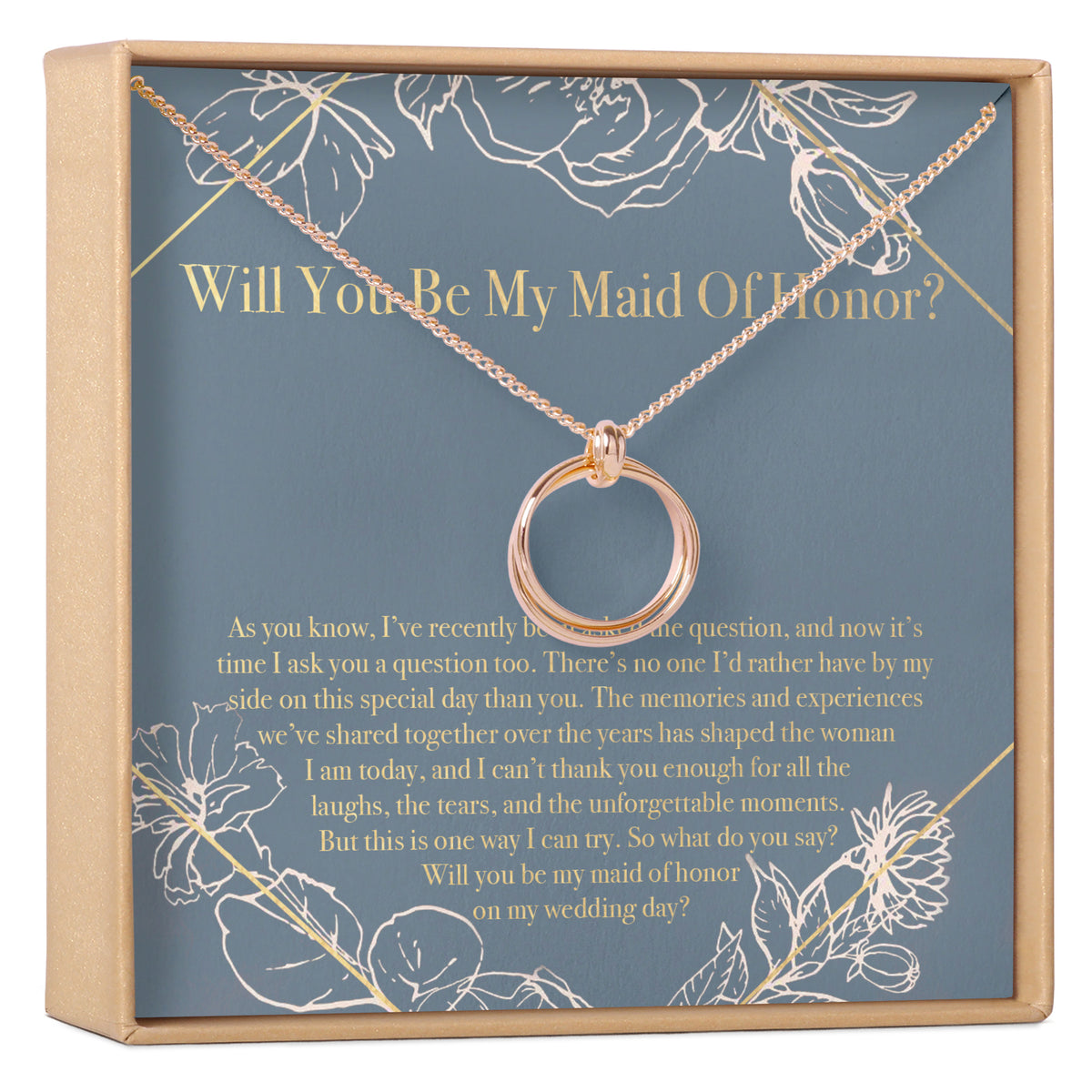 Maid of Honor Gift - MOH On My Wedding Day - Great Wedding Party Thank –  Liliana and Liam