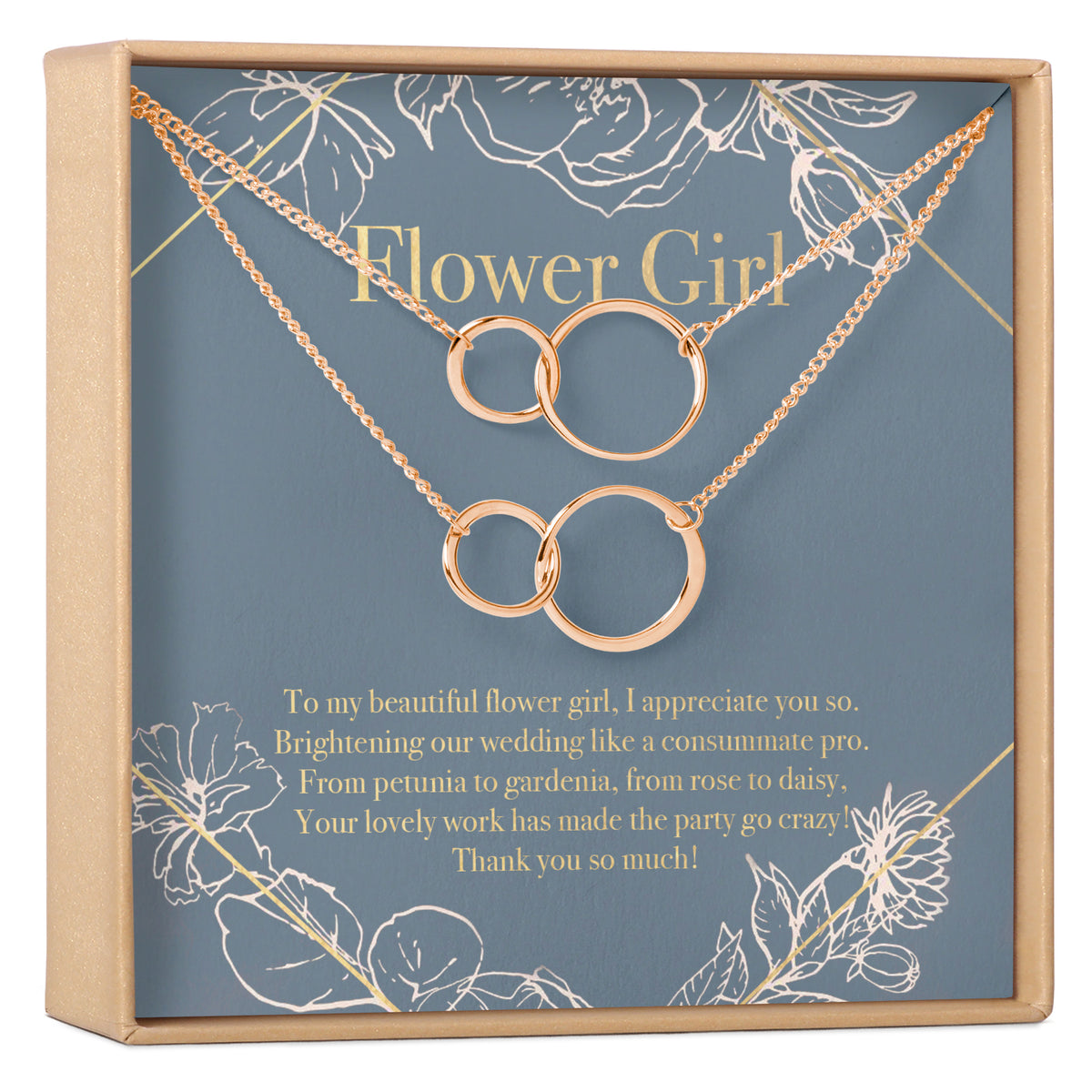 Flower Girl Necklace, Multiple Styles